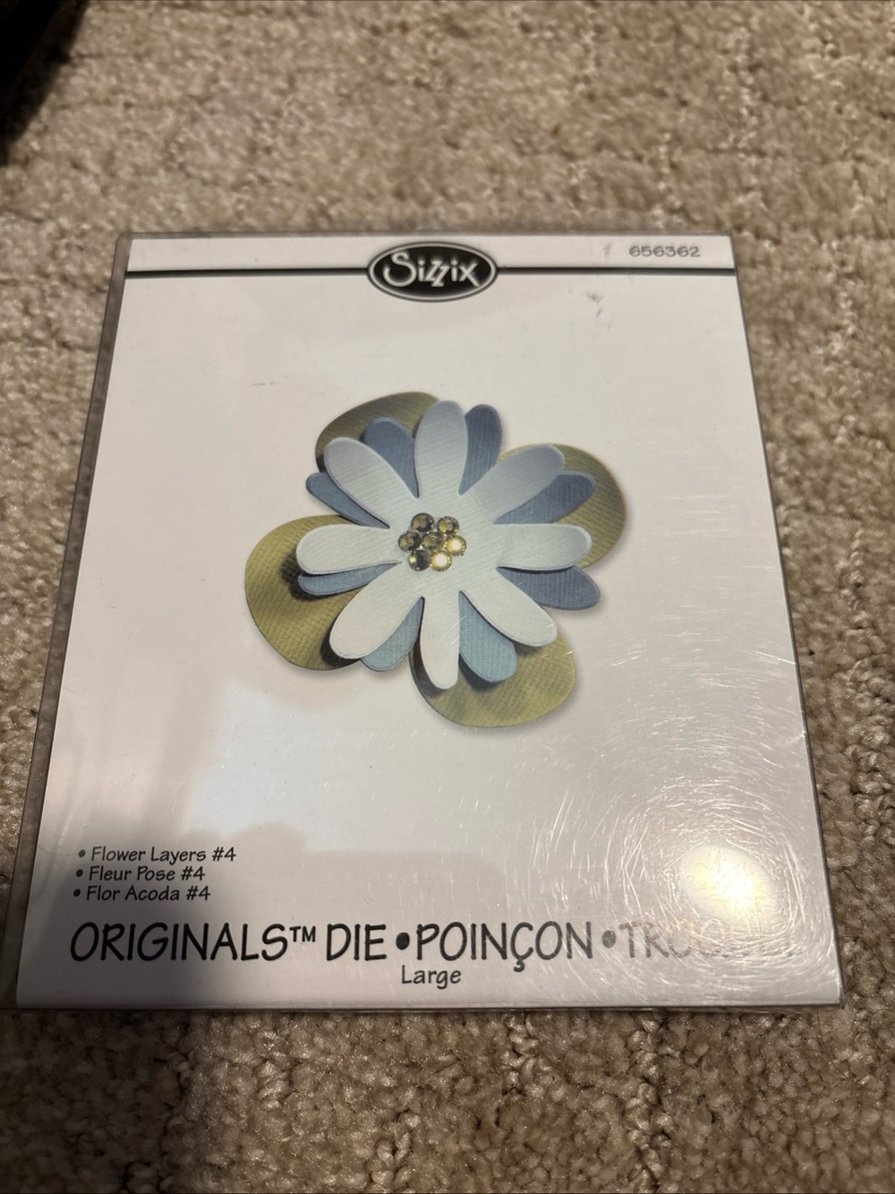 SIZZIX ORIGINALS - LARGE DIE - "Flower Layers  #4 "  - Ellison - 656362